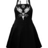 Devil Cat Kochschürze KILLSTAR -Halloween Kostüme Rabatte killstar devil cat kochschuerze killstar devil cat kitchen apron gothic kuechenschuerze 53328