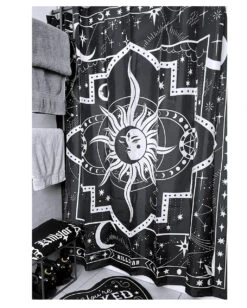 Dimensional Key Duschvorhang KILLSTAR 5 Dimensional Key Duschvorhang KILLSTAR -Halloween Kostüme Rabatte killstar dimensional key duschvorhang killstar dimensional shower curtain gothic homeware 51935 02