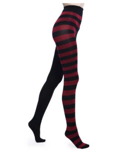 Ella Strumpfhose Mit Streifen KILLSTAR -Halloween Kostüme Rabatte killstar ella strumpfhose mit streifen killstar ella tights gothic mode gothic accessoire 51036 03