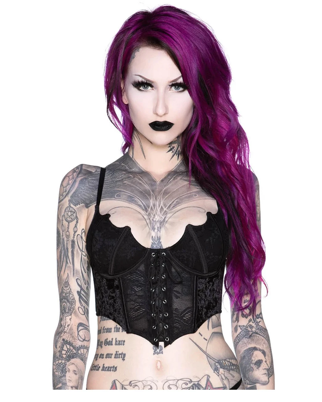Fledermaus Spitzen Bustier KILLSTAR 3 Fledermaus Spitzen Bustier KILLSTAR