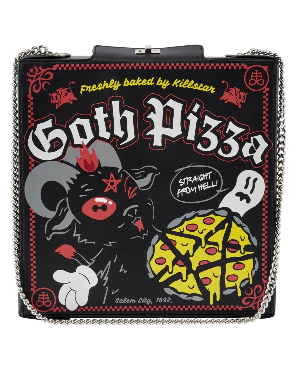 Gothic Pizza Handtasche KILLSTAR 3 Gothic Pizza Handtasche KILLSTAR