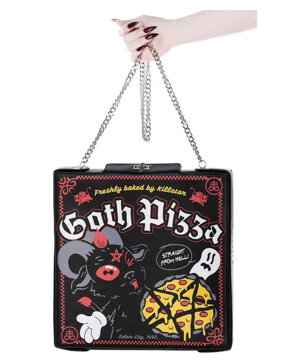 Gothic Pizza Handtasche KILLSTAR 5 Gothic Pizza Handtasche KILLSTAR – Bild 3