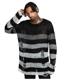 Grady Strickpullover KILLSTAR -Halloween Kostüme Rabatte killstar grady strickpullover soft knit sweater gothic fashion und gothic shop 51981 5