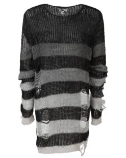 Grady Strickpullover KILLSTAR -Halloween Kostüme Rabatte killstar grady strickpullover soft knit sweater gothic fashion und gothic shop 51981 7