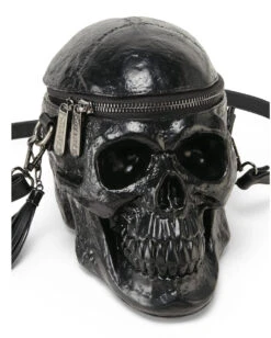 Grave Digger Totenschädel Handtasche KILLSTAR -Halloween Kostüme Rabatte killstar grave digger totenkopf handtasche killstar grave digger skull handbag gothic accessoire 50914 04