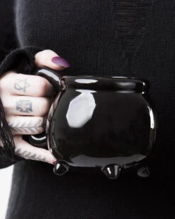 Große Hexenkessel Tasse KILLSTAR -Halloween Kostüme Rabatte killstar grosse wicca lieblingstasse hexenkessel kaffeetasse halloween tischdekoration 50896 02