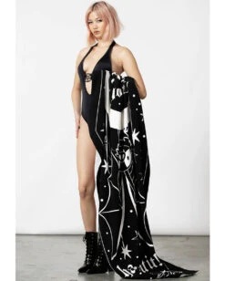 Haunt It Sarg Strandtuch KILLSTAR -Halloween Kostüme Rabatte killstar haunt it sarg strandtuch killstar haunt it coffin towel gothic badetuch 52595 4