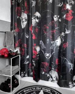 Haunted Garden Duschvorhang KILLSTAR 5 Haunted Garden Duschvorhang KILLSTAR -Halloween Kostüme Rabatte killstar haunted garden dusch vorhang gothic badezimmer gothic dekoration killstar deko gothic accessoires und geschenkartikel killstar haunted garden shower curtain 52914 1