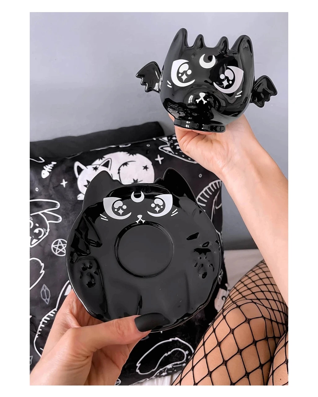 Kittea Teetasse Mit Untersetzer KILLSTAR 4 Kittea Teetasse Mit Untersetzer KILLSTAR – Bild 2