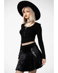 Kitty Pride Skater Rock KILLSTAR -Halloween Kostüme Rabatte killstar kitty pride skater rock killstar kitty pride skater skirt gothic rock gothic fashion 53342 3