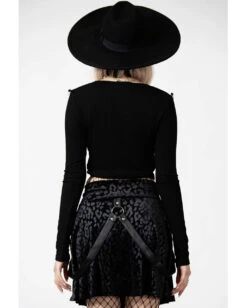 Kitty Pride Skater Rock KILLSTAR -Halloween Kostüme Rabatte killstar kitty pride skater rock killstar kitty pride skater skirt gothic rock gothic fashion 53342 4