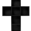Schwarzes Kreuzregal KILLSTAR 2 Schwarzes Kreuzregal KILLSTAR -Halloween Kostüme Rabatte killstar kreuz regal killstar cross shelf killstar wohnaccessoire gothic homeware 52137 01