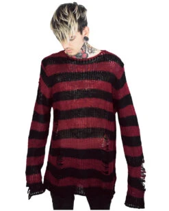 Krueger Strickpullover KILLSTAR -Halloween Kostüme Rabatte killstar krueger strickpullover soft knit sweater gothic fashion und zubehoer gothic shop 51982 2