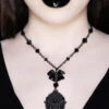 Madame Morte Halskette KILLSTAR -Halloween Kostüme Rabatte killstar madame morte halskette killstar madame morte necklace gothic schmuck geschenkartikel 52237