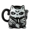 Maneki-Neko Kaffeebecher KILLSTAR -Halloween Kostüme Rabatte killstar maneki neko tasse killstar maneki neko mug gothic homeware 51906 01