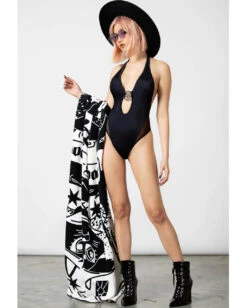 Meow Hocus Pocus Strandtuch KILLSTAR -Halloween Kostüme Rabatte killstar meow hocus pocus strandtuch killstar meow gical beach towel gothic badetuch 52596 4