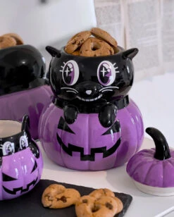 Meowloween Keramik Behälter KILLSTAR -Halloween Kostüme Rabatte killstar meowloween keramik behaelter killstar meowloween ceramic jar gothic geschirr 52246 3