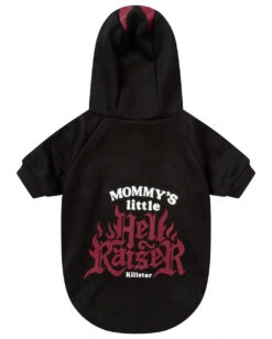 Mommy's Hellraiser Hund & Katze Hoodie KILLSTAR -Halloween Kostüme Rabatte killstar mommys little hellraise hunde und katzen hoodie tier puollover gothic fashion von killstar 52204 4