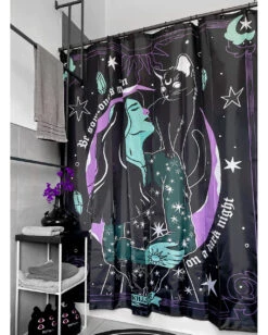 Moonlight Duschvorhang KILLSTAR -Halloween Kostüme Rabatte killstar moonlight duschvorhang killstar moonlight shower curtain gothic bad und wohn accessoires 53333 2