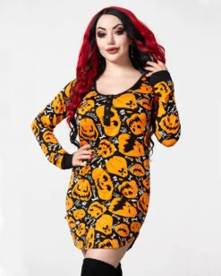 Night Harvest Henley Kleid KILLSTAR -Halloween Kostüme Rabatte killstar night harvest henley kleid killstar dress killstar accessoire gothic kleid gothic accessoires und geschenkartikel gothic loungewear 53726 3