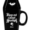 Nocturnal Tasse Mit Deckel KILLSTAR -Halloween Kostüme Rabatte killstar nocturnal tasse mit deckel killstar nocturnal coffin mug gothic geschirr geschenkidee 52247