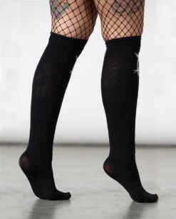 Penta Blood Kniestrümpfe KILLSTAR -Halloween Kostüme Rabatte killstar penta blood kniestruempfe killstar gothic struempfe gothic accessoires gothic geschenkidee gothic socken penta blood stockings killstar 52908 1