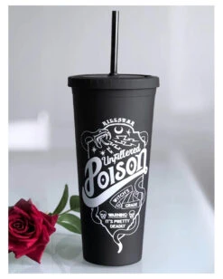 Poison Cold Brew To-Go Becher KILLSTAR -Halloween Kostüme Rabatte killstar poison cold brew cup gothic homewares and giftst halloween und horror geschenkartikel 50937 2