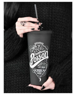 Poison Cold Brew To-Go Becher KILLSTAR -Halloween Kostüme Rabatte killstar poison cold brew cup gothic homewares and giftst halloween und horror geschenkartikel 50937 4