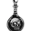 Potion Patch KILLSTAR -Halloween Kostüme Rabatte killstar potion patch giftflasche mit totenkopf aufnaeher gothic accessoire 50475 01