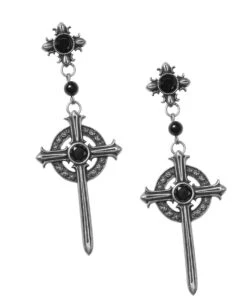 Rosenkranz Ohrringe Mit Kreuz KILLSTAR 7 Rosenkranz Ohrringe Mit Kreuz KILLSTAR -Halloween Kostüme Rabatte killstar rosary ohrringe mit kreuz killstar rosary earrings with cross gothic schmuck 50931 03