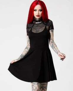 Rotten Luck Skater Kleid KILLSTAR -Halloween Kostüme Rabatte killstar rotten luck skater kleid killstar rotten luck skater dress gothic fashion gohtic kleider und roecke gotik mode 52290 5