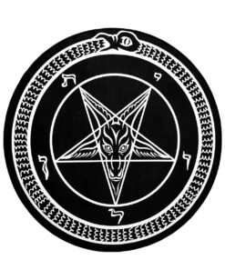 Runder Black Mass Teppich KILLSTAR