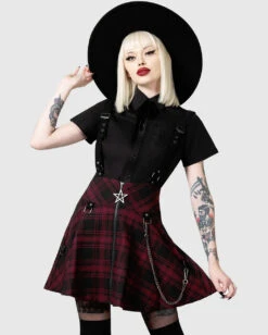Study Hell Suspender Skirt Rot KILLSTAR