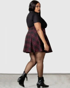 Study Hell Suspender Skirt Rot KILLSTAR -Halloween Kostüme Rabatte killstar study hell suspender skirt rot killstar mode gothic rock gothic bekleidung gothic mode gothic fashion gothic accessoires und geschenkartikel 54043 3