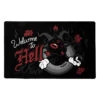 Welcome To Hell Fußmatte KILLSTAR -Halloween Kostüme Rabatte killstar welcome to hell fussmatte killstar baphomet doormat gothic und halloween wohnaccessoires 51221