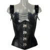 Korsett Mit Haken Und Schulterriemen -Halloween Kostüme Rabatte kunstleder korsett mit schulterriemen gothic corsage faux leather corset 36884 1