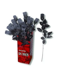 Künstliche Rose Schwarz-weiß