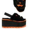 Plateausandalen Lilly Jack O'Lantern -Halloween Kostüme Rabatte lilly jack o lantern plateausandale gothic sandale gothic schuhe halloween sandalen halloween schuhe pluesch sandale 52815