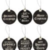 Merry Cryptmas Mini Schilder Sortiert -Halloween Kostüme Rabatte merry cryptmas mini schilder merry cryptmas mini signs heavy metal christmas weihnachtsdeko 53144 01