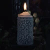 Midnight Morning Gothic Stumpkerze 12cm -Halloween Kostüme Rabatte midnight morning gothic kerze midnight morning gothic pillar candle gothic wohnaccessoire 53213 01