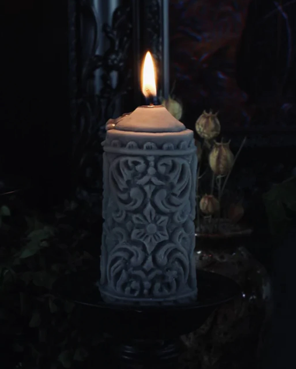 Midnight Morning Gothic Stumpkerze 12cm 3 Midnight Morning Gothic Stumpkerze 12cm