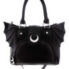 Mond Gothic Handtasche Mit Fledermausflügel 2 Mond Gothic Handtasche Mit Fledermausflügel -Halloween Kostüme Rabatte moon bag gothic handtasche mit fledermausfluegel moon bag gothic handbag with bat wings 53770 01