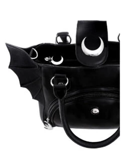 Mond Gothic Handtasche Mit Fledermausflügel 14 Mond Gothic Handtasche Mit Fledermausflügel -Halloween Kostüme Rabatte moon bag gothic handtasche mit fledermausfluegel moon bag gothic handbag with bat wings 53770 06