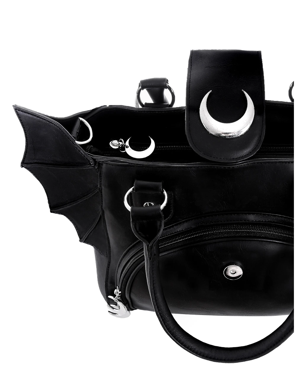 Mond Gothic Handtasche Mit Fledermausflügel 8 Mond Gothic Handtasche Mit Fledermausflügel – Bild 6