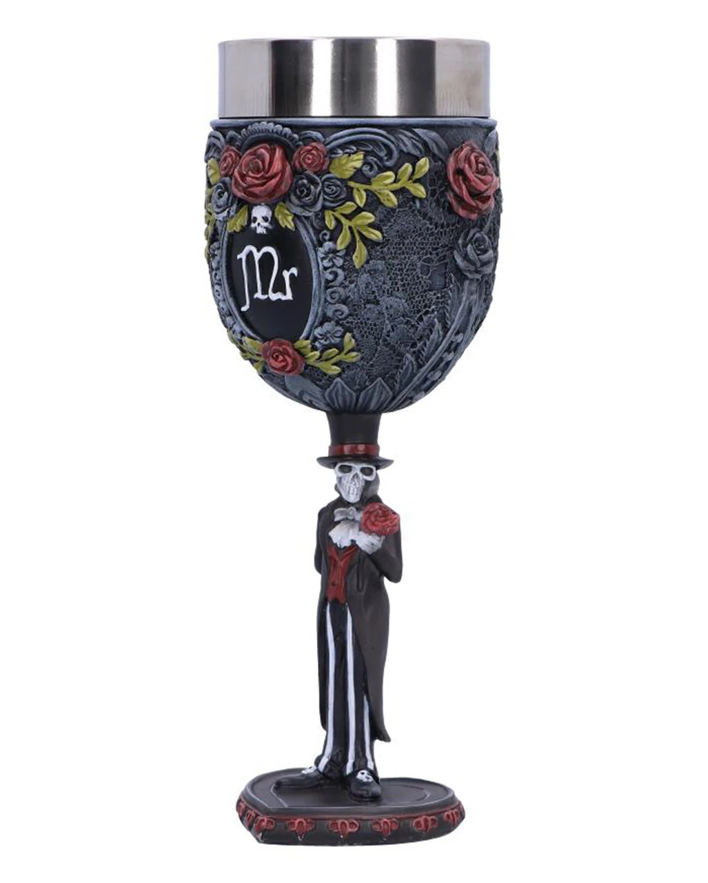 Mr Skelett Gothic Kelch 21 Cm 4 Mr Skelett Gothic Kelch 21 Cm – Bild 2