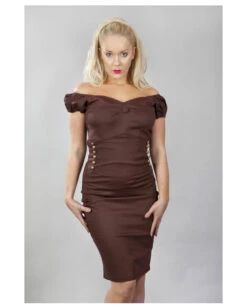 Burleska Nancy Bleistiftrock Braun