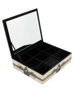 Hexenbrett Schmuckkästchen 25cm -Halloween Kostüme Rabatte naturfarbenes ouija brett schmuckkaestchen spirit board jewellery box gothic deko 51137 04