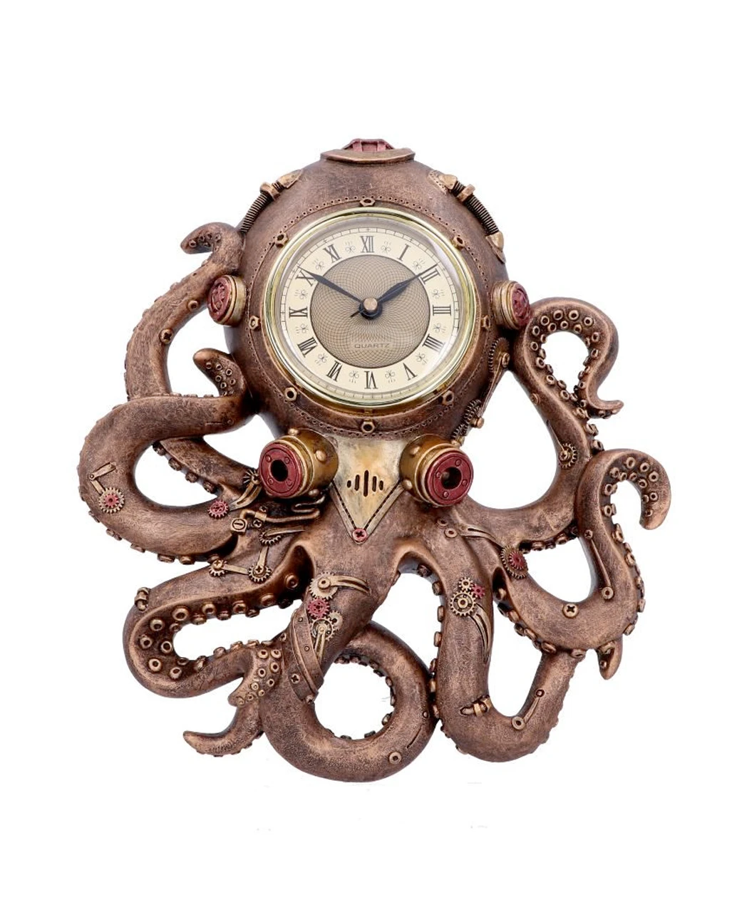 Octoclock Steampunk Oktopus Wanduhr 3 Octoclock Steampunk Oktopus Wanduhr