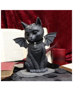 Mystische Katzenfigur Mit Fledermaus Flügel 24cm 11 Mystische Katzenfigur Mit Fledermaus Flügel 24cm -Halloween Kostüme Rabatte okkulte katzenfigur mit fledermausfluegel occult cat figure with bat wings gothic deco 50744 05