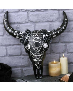 Hexenbrett Tierschädel Mit Hörnern -Halloween Kostüme Rabatte ouija brett tierschaedel hexenbrett tierschaedel spirit board animal skull with horns 51019 04